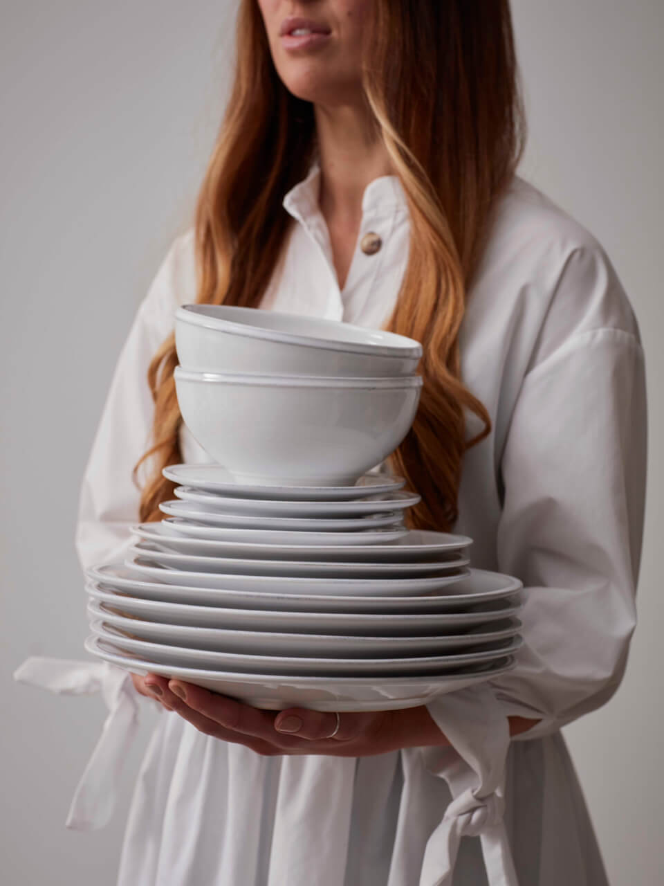 White Friso Tableware