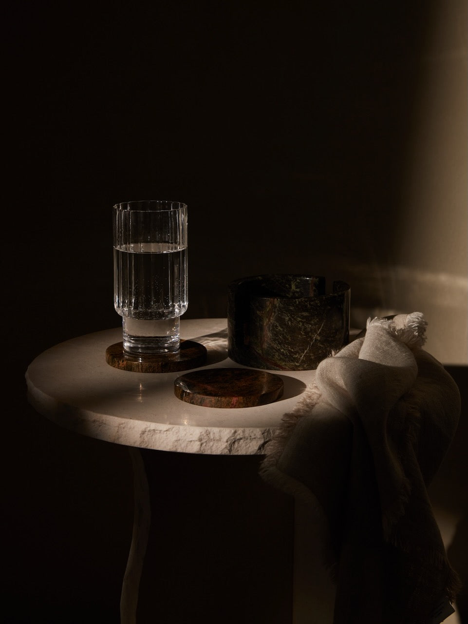 Set of 4 Green Marble Coasters