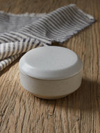 Nova White Ceramic Butter Dish