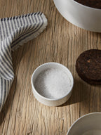 Nova White Ceramic Salt Pot