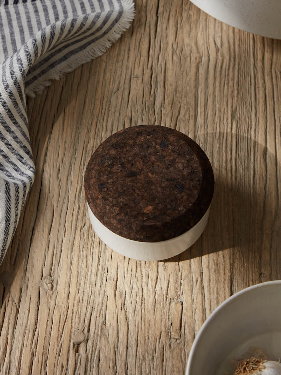 Nova White Ceramic Salt Pot