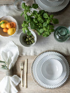 Putty Linen Table Runner