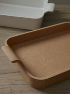 Stoneware Baking Dish with Cork Tray