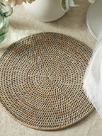 Set of 4 Iona Grey Rattan Placemats