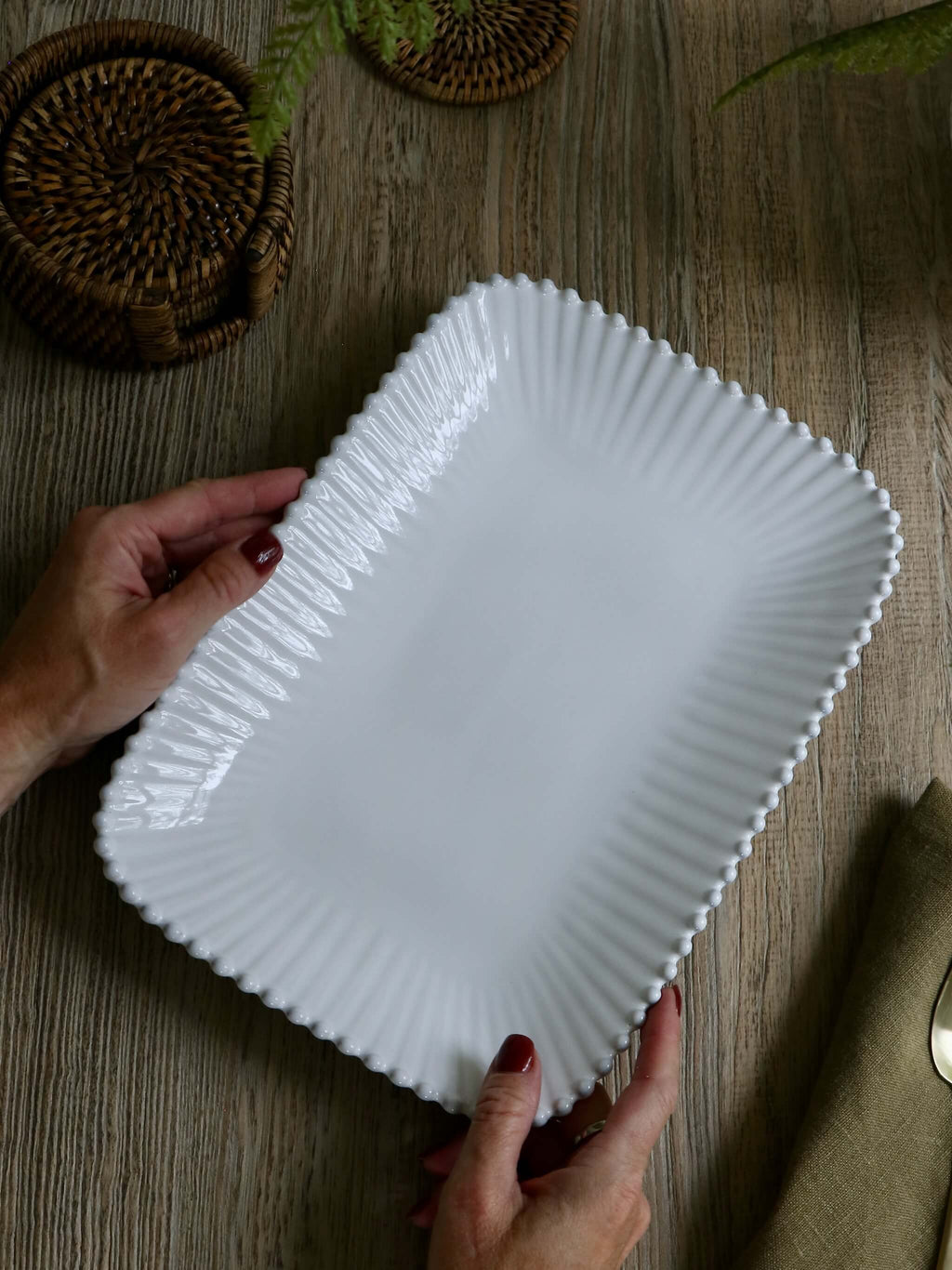 Pearl Rectangular Platter