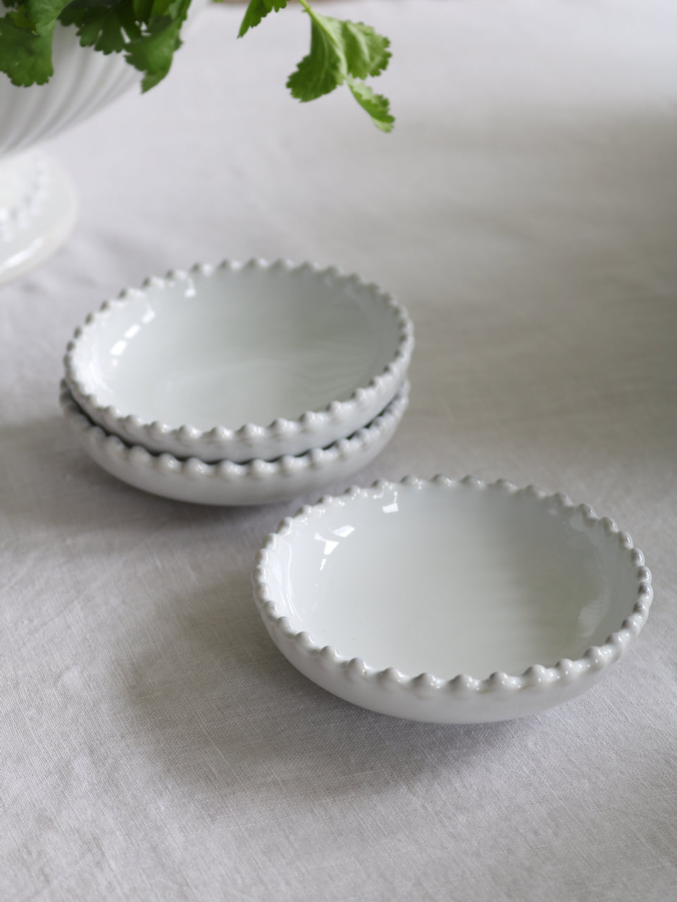 Set of 3 Pearl Dip Bowls