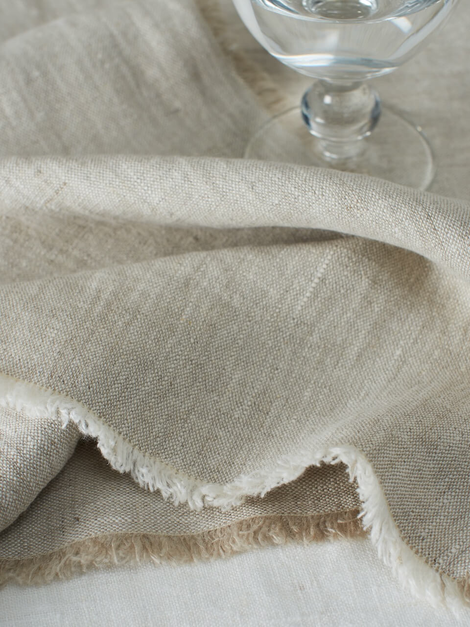 Putty Linen Table Runner